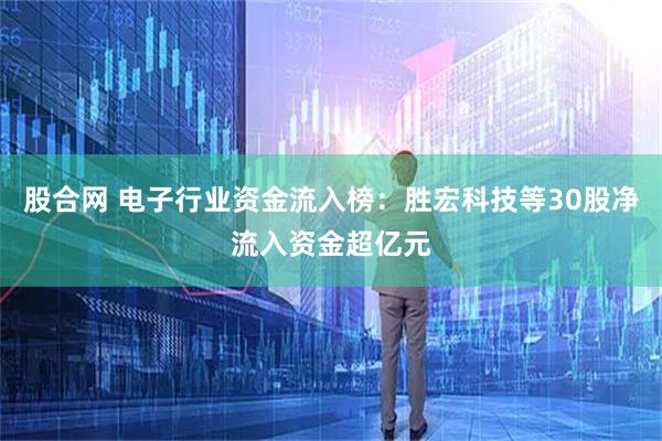 股合网 电子行业资金流入榜：胜宏科技等30股净流入资金超亿元