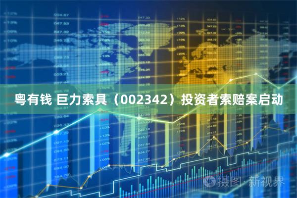 粤有钱 巨力索具（002342）投资者索赔案启动