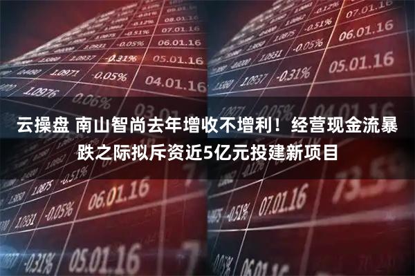 云操盘 南山智尚去年增收不增利！经营现金流暴跌之际拟斥资近5亿元投建新项目