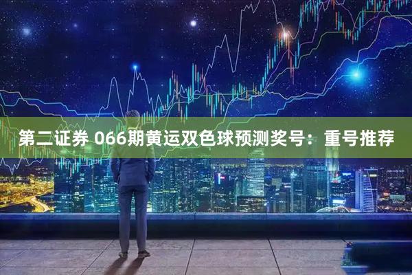 第二证券 066期黄运双色球预测奖号：重号推荐