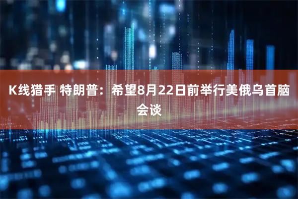 K线猎手 特朗普：希望8月22日前举行美俄乌首脑会谈