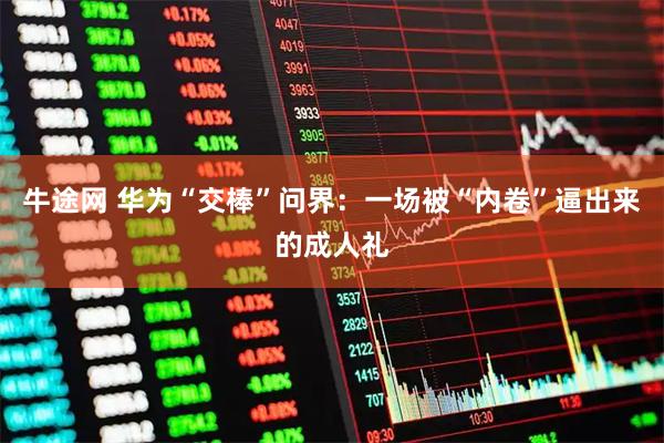 牛途网 华为“交棒”问界:一场被“内卷”逼出来的成人礼
