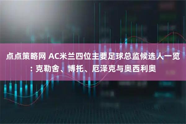 点点策略网 AC米兰四位主要足球总监候选人一览: 克勒舍、博托、厄泽克与奥西利奥